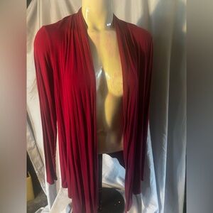 Cielo Burgundy Open Cardigan